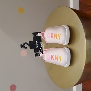 NWT Girls DKNY Slip on Sneakers